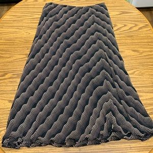 Long modest black and tan Style & Co. Woman skirt